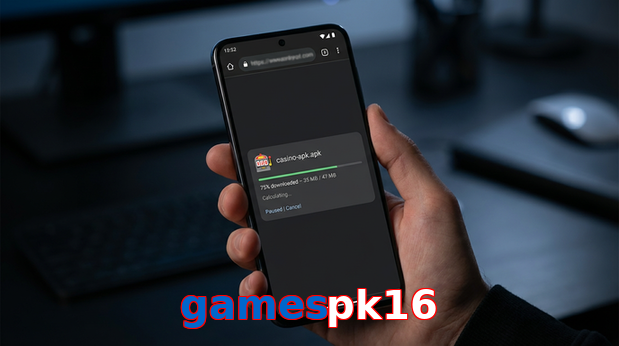 Main screen of Gamespk16 apk page for PK players