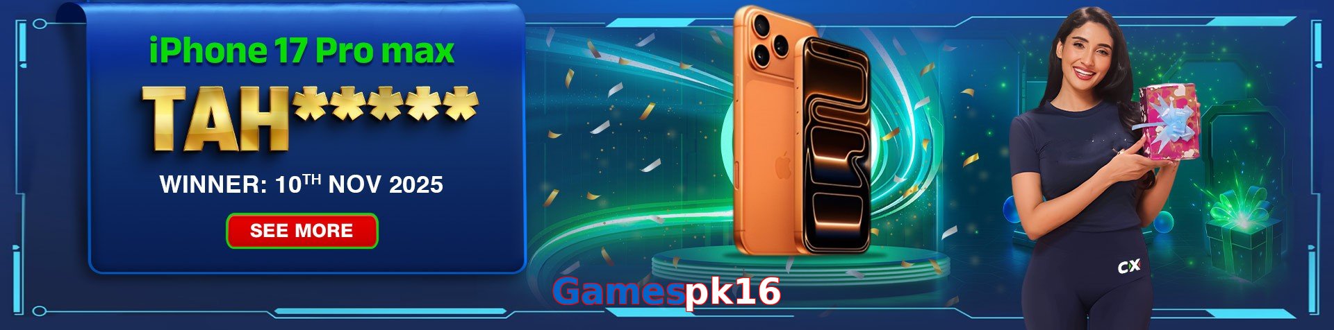 Gamespk16 game app for Pakistan players